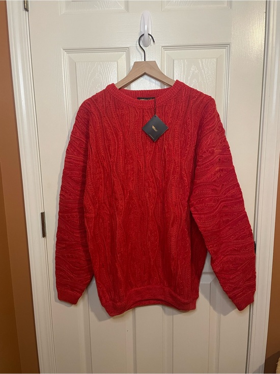 Delf Other - Delf USA COOGI Style Red Knit Crewneck Sweater Size XL
